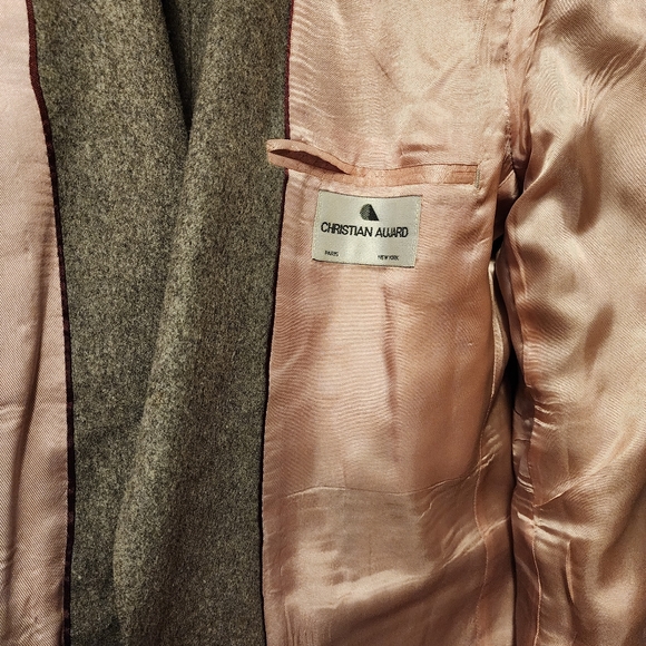 Last Chance Cashmere Christian Aujard Men Suit Blazer Jacket 42L woven in Italy. - Picture 5 of 12